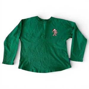 Disney Parks Kids Long Sleeve Tee Spirit Jersey Collection Size Medium Green
